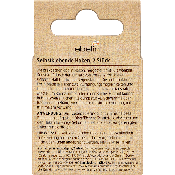 Klebehaken / Rasiererhalterung ebelin