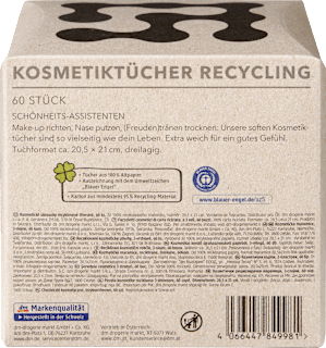 Kosmetiktücher Recycling 3-lagig ebelin