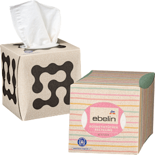 Kosmetiktücher Recycling 3-lagig ebelin