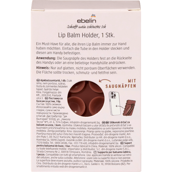 Lippenbalm Halter braun It's a match ebelin