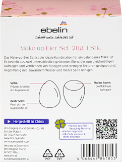 Make-up-Eier Set Secret Flower Charm 2tlg. ebelin