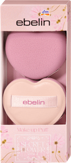 Make-up Puff Set Secret Flower Charm 2tlg. ebelin