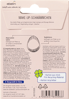 Make-up Schwamm oval ebelin