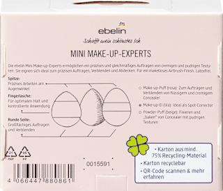 Mini Make-up-Experts Schwamm&Applikatoren Set ebelin