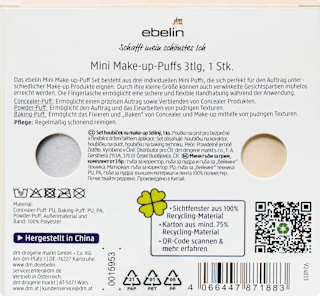 Mini Make-up-Puff Set Flawless Secret 3tlg  ebelin