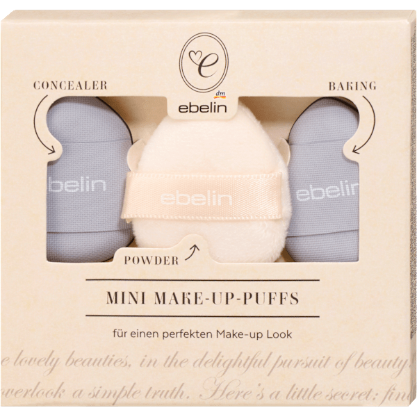 Mini Make-up-Puff Set Flawless Secret 3tlg ebelin