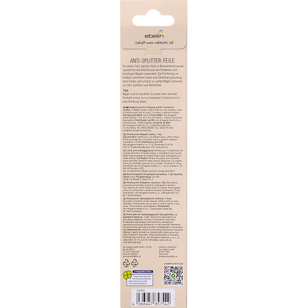 Nagelfeile Anti-Splitter ebelin