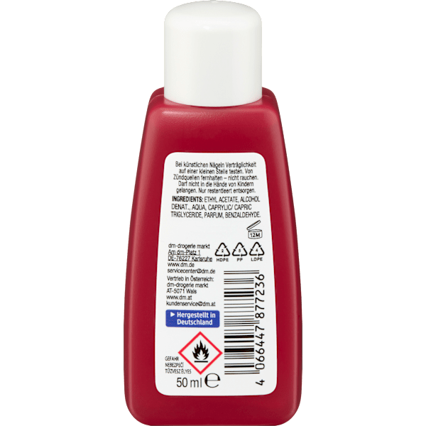 Nagellackentferner Cherry Acetonfrei, Reisegröße ebelin