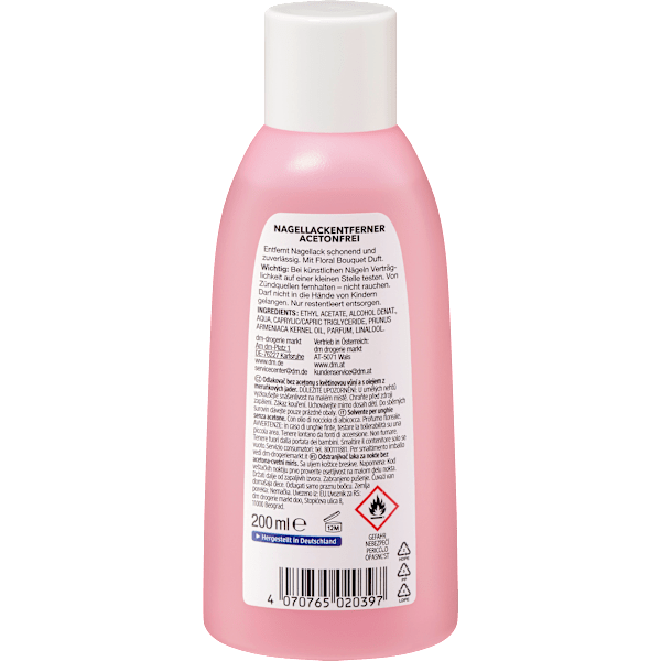 Nagllackentferner Rose acetonfrei ebelin
