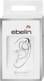 Ohr-Piercings 316L Stahl, silberfarben ebelin