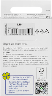 Ohrstecker 925 Silber Herzform ebelin