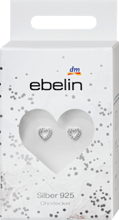 Ohrstecker 925 Silber Herzform ebelin