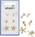 Ohrstecker maritim mit Perlen, Gold-Optik ebelin