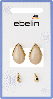 Ohrstecker Tropfenform, Gold-Optik ebelin