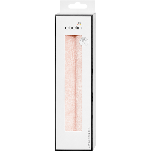 Papilloten maxi, rosa/beige/schwarz ebelin