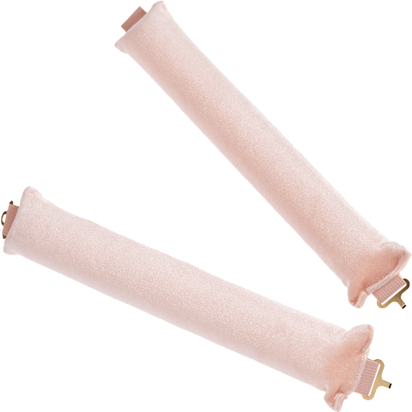 Papilloten maxi, rosa/beige/schwarz ebelin
