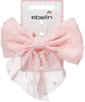 Patentspange Schleife, rosa ebelin
