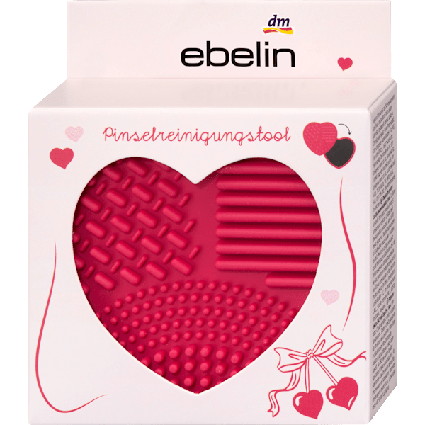 Pinselreinigungsdose Herz "Cherry Love" ebelin
