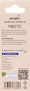 Pinzette gekrümmt ebelin