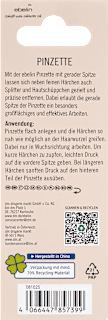 Pinzette mit gerader Spitze ebelin