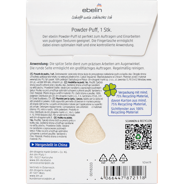 Powder Puff mit Print You're PAWsome ebelin