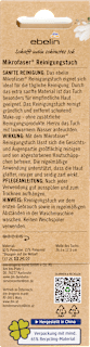 Reinigungstuch aus Mikrofaser ebelin