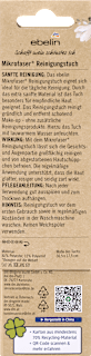 Reinigungstuch aus Mikrofaser ebelin