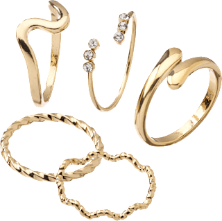 Ringe Gold-Optik ebelin