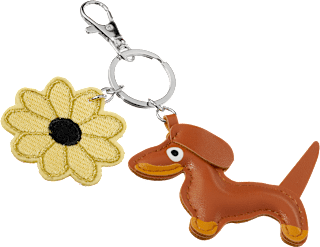 Schlüssel- & Taschenanhänger, Dackel & Sonnenblume ebelin