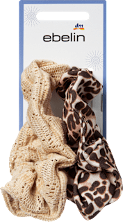 Scrunchies beige/Leo-Muster ebelin