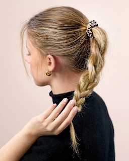 Scrunchies Leo-Muster mit Applikationen ebelin