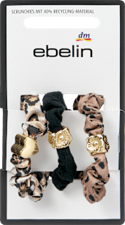 Scrunchies Leo-Muster mit Applikationen ebelin