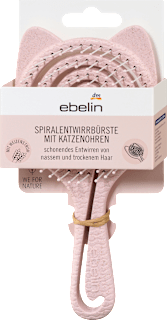 Spiralentwirrbürste mit Katzenohren ebelin