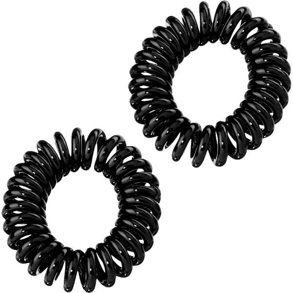 Spiralhaargummis klein, schwarz ebelin
