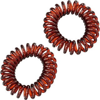 Spiralhaargummis klein, transparent ebelin