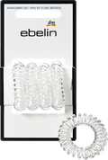 Spiralhaargummis midi, transparent ebelin