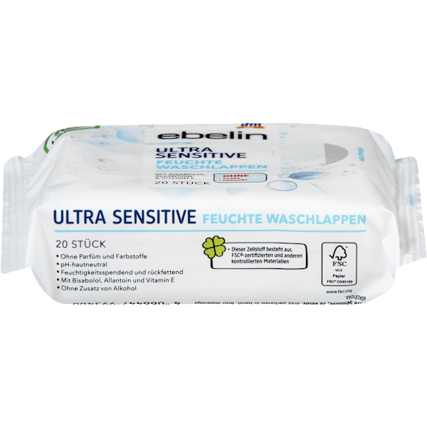Waschlappen Ultra sensitive ebelin