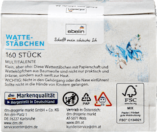 Wattestäbchen Nachfüllpack ebelin