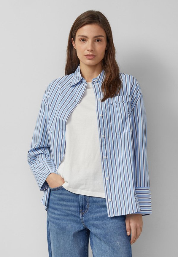 s.Oliver Button-down blouse - arktisblau