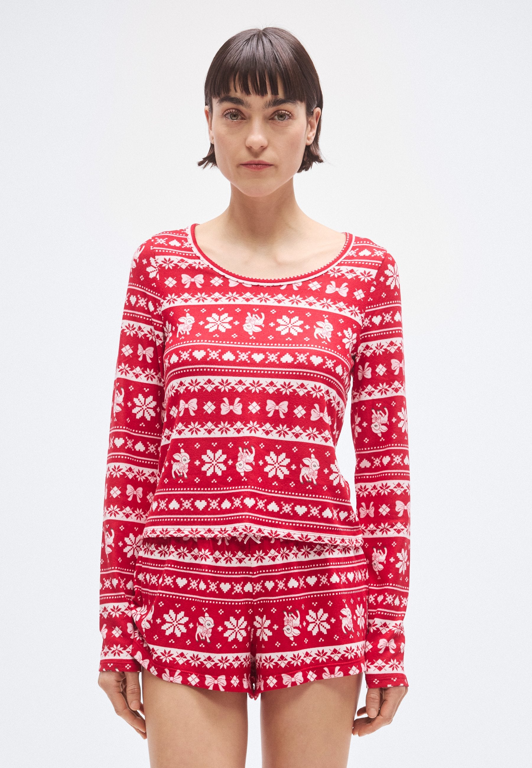 Hollister Co. LIQUID COZY LONG SLEEVE SHORTIE FEMME