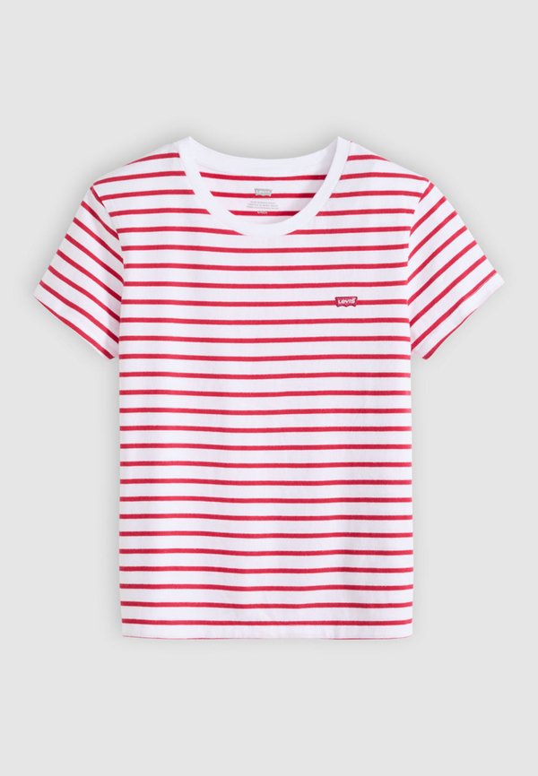 Levi's® PERFECT TEE - Print T-shirt - bright white/urban red
