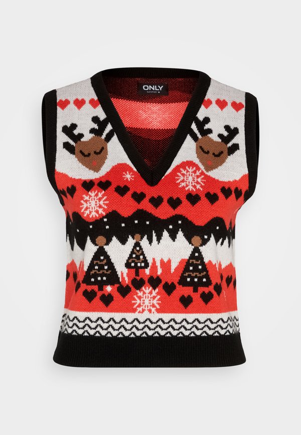 ONLY ONLXMAS HEART V NECK VEST
