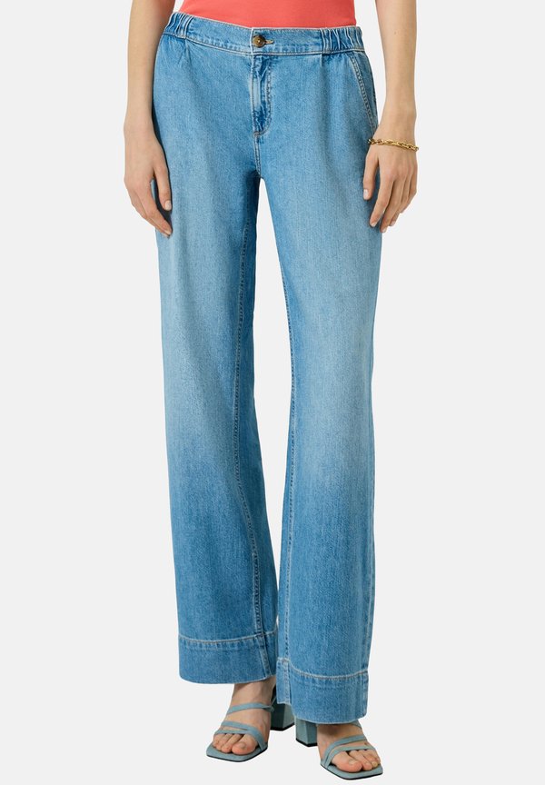 s.Oliver JEANS-HOSE - Wide Leg - blau