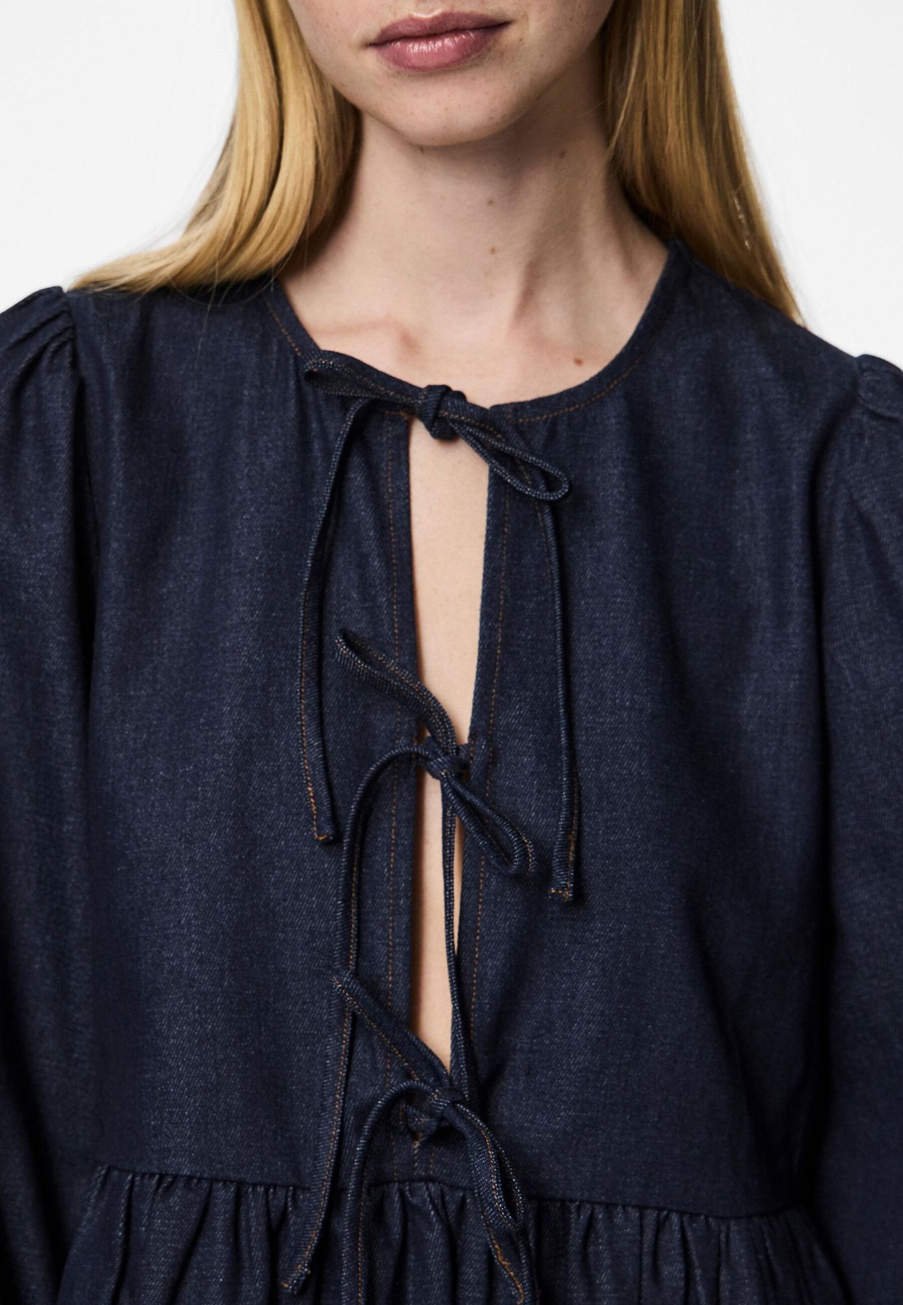 Pieces PCASTA O NECK TIE DRESS