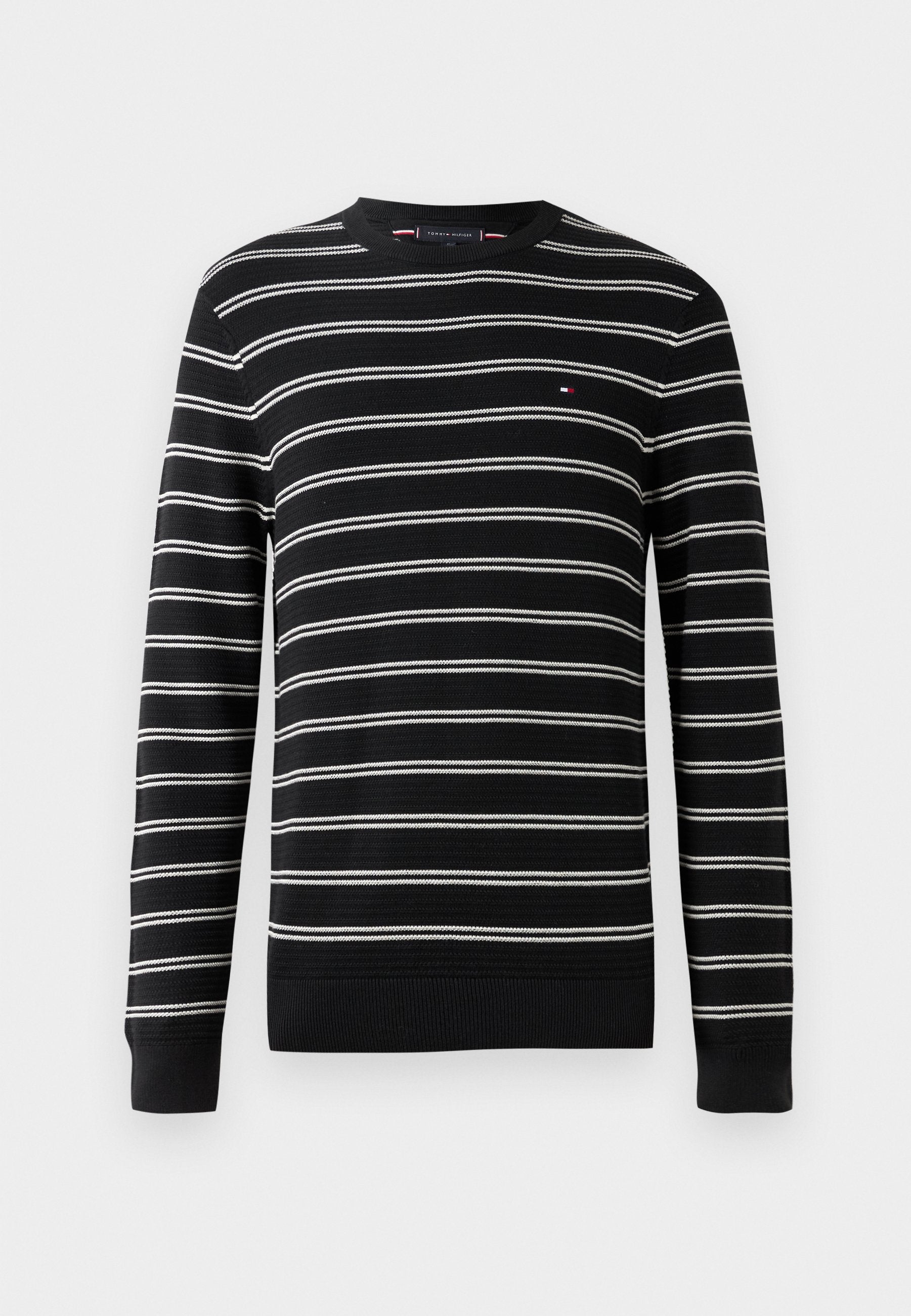 TEXTURED KNIT CREW NECK JUMPER Media 1