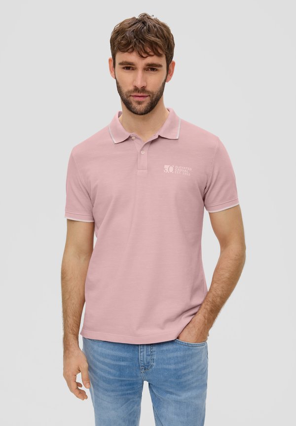 s.Oliver MIT LOGO-PRINT - Polo shirt - rosa