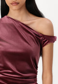 Abercrombie & Fitch Off-The-Shoulder Velvet Mini Dress