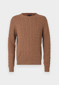 Tommy Hilfiger CLASSIC CABLE CREW NECK  ELEVATED ESSENTIALS - Jumper - highland khaki