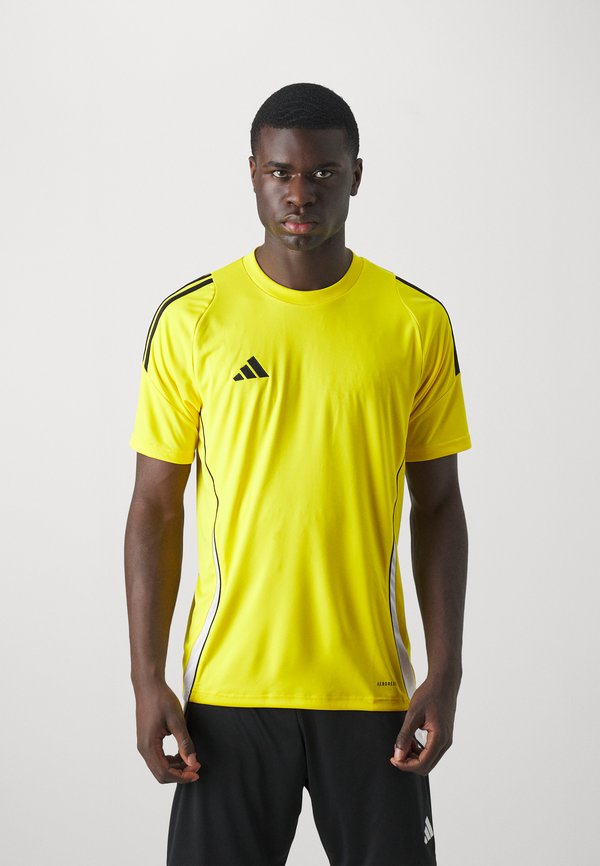 adidas Performance TIRO24 JERSEY - Sports T-shirt - team yellow/white