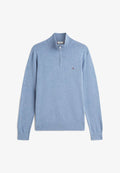 Tommy Hilfiger QUARTER ZIP MOCK NECK - Jumper - brisk blue heather